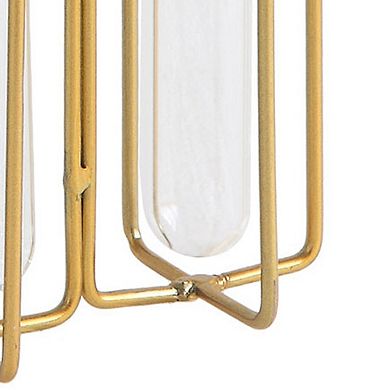 Storied Home 9 Test Tube Vases in Metal Stand