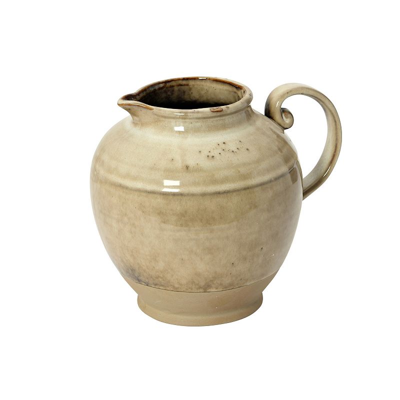 Creative Co-Op Stoneware Pitcher  Reactive Glaze