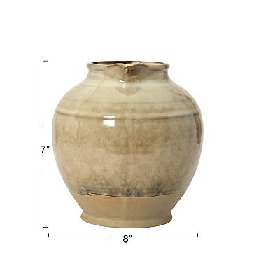 Storied Home Reactive Glaze Stoneware Pitcher