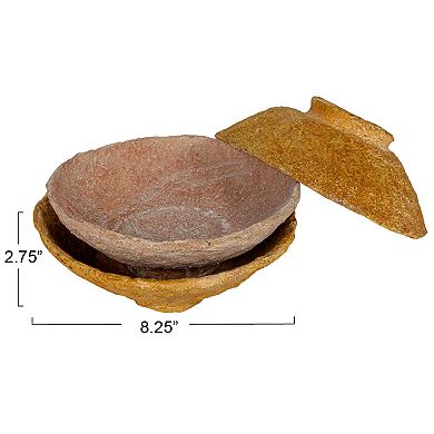 Storied Home 3-pc. Round Paper Pulp Bowl Table Decor Set