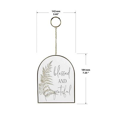 New View Gifts & Accessories Blessed and Grateful Suncatcher