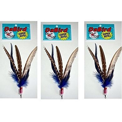 Gocat Dabird Super Feather Refill, Assorted Colors, Pack Of 3
