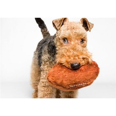 Fluff & Tuff Football Plush Dog Toy