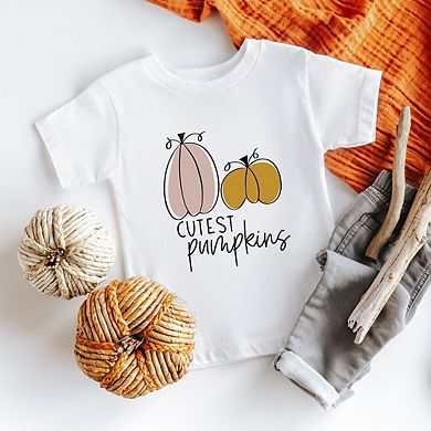 Cutest Pumpkins Toddler Short Sleeve Graphic Tee