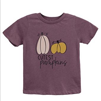 Cutest Pumpkins Toddler Short Sleeve Graphic Tee