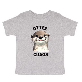 Otter Chaos Toddler Short Sleeve Graphic Tee