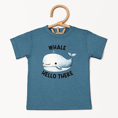 Whale Hello There Toddler Short Sleeve Graphic Tee