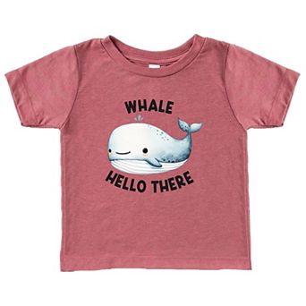 Whale Hello There Toddler Short Sleeve Graphic Tee
