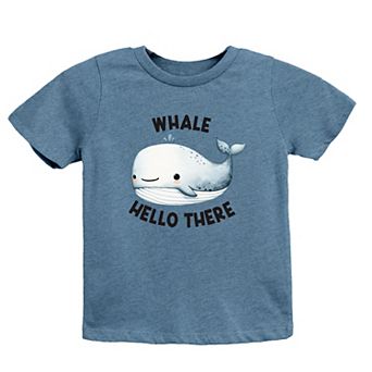 Whale Hello There Toddler Short Sleeve Graphic Tee