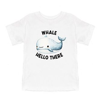 Whale Hello There Toddler Short Sleeve Graphic Tee