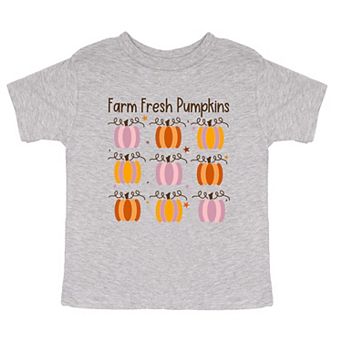 Farm Fresh Pumpkins Chart Youth Short Sleeve Graphic Tee