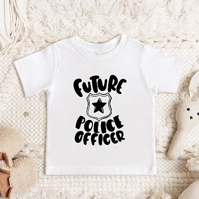 Future Police Officer Toddler Short Sleeve Graphic Tee
