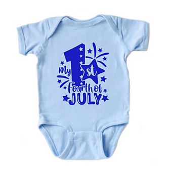 My 1st Fourth Of July Baby Bodysuit
