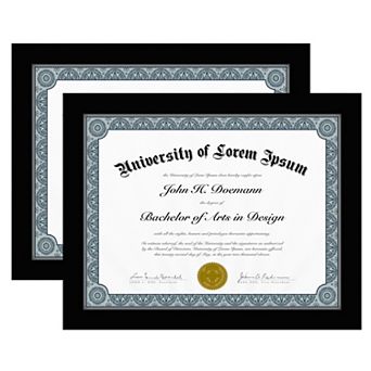 Americanflat Diploma Frame 2 pc Set
