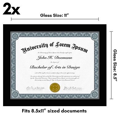 Americanflat Diploma Frame 2-piece Set