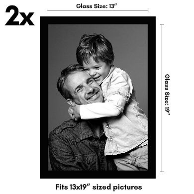 Americanflat Wood & Glass Gallery Frames 2-piece Set