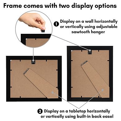 Americanflat Picture Frame With Mat 2-piece Set