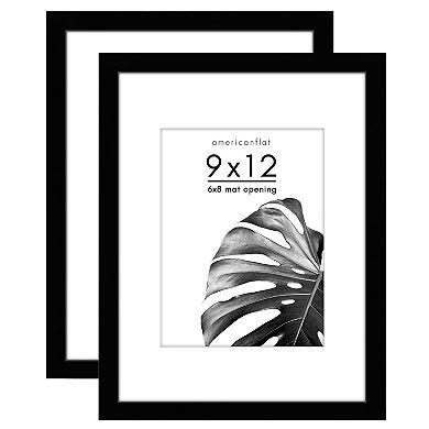 Americanflat Picture Frame With Mat 2-piece Set