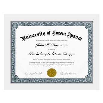 Americanflat 8.5 in x 11 in Diploma Frame