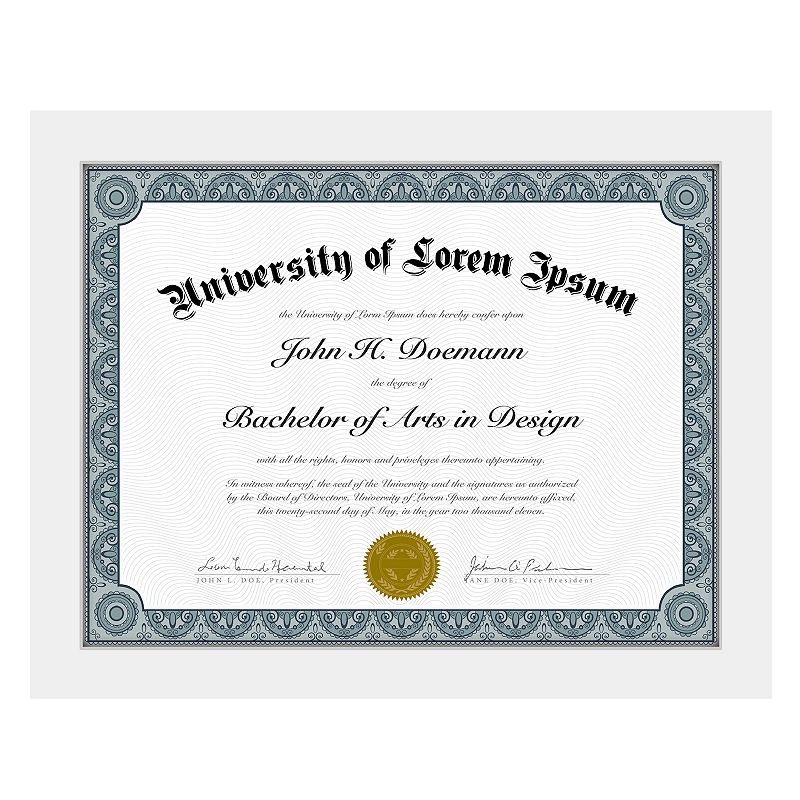 Americanflat 8.5-in. x 11-in. Diploma Frame, White