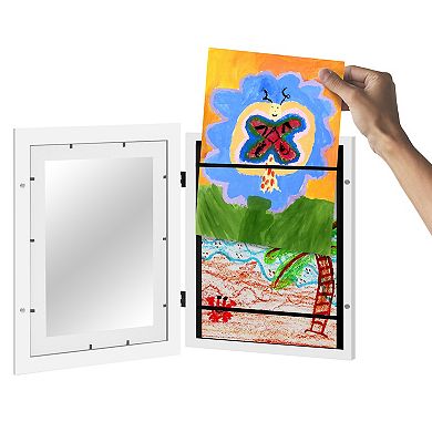 Americanflat Kids Art Frame with Mat 2-piece Set