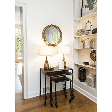 Nautical Round Metal Porthole Wall Mirror