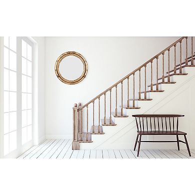 Nautical Round Metal Porthole Wall Mirror