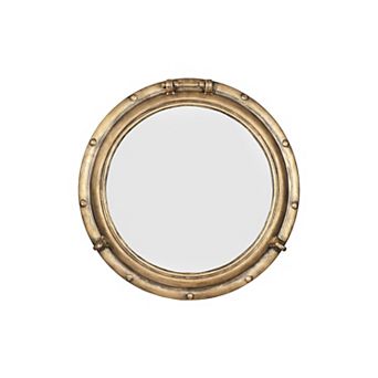 Nautical Round Metal Porthole Wall Mirror