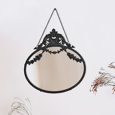 Antique Pewter Framed Wall Mirror