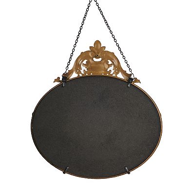 Antique Pewter Framed Wall Mirror