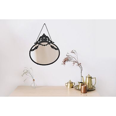 Antique Pewter Framed Wall Mirror
