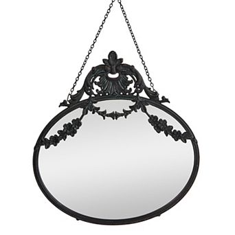 Antique Pewter Framed Wall Mirror