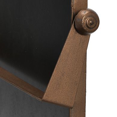 Round Edge Metal Framed Pivot Wall Mirror