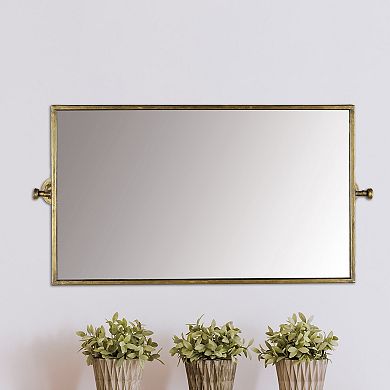Rectangle Metal Framed Wall Mirror