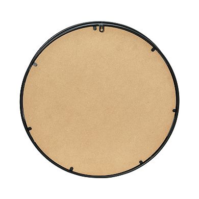 Modern Round Metal Framed Wall Mirror