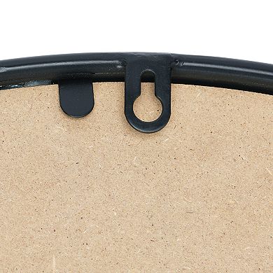 Modern Round Metal Framed Wall Mirror