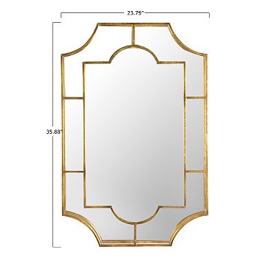 Vintage Metal Framed Wall Mirror