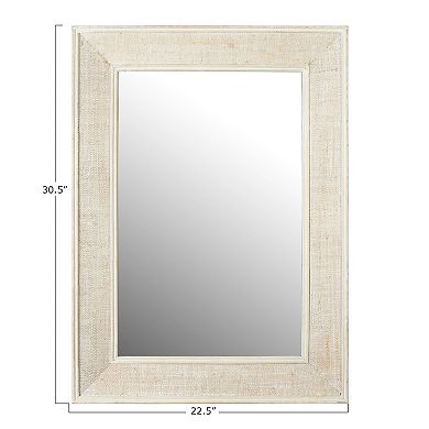 Rectangle Wood Framed Wall Mirror