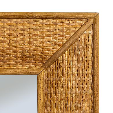 Rectangle Wood Framed Wall Mirror