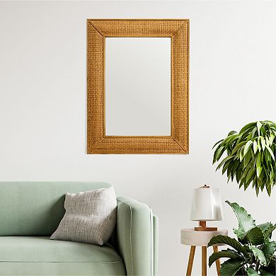 Rectangle Wood Framed Wall Mirror