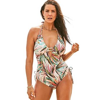 Swimsuits for All Women's Halter Cutout One Piece