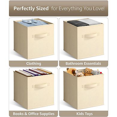 Sorbus Cube Fabric Bin 4-piece Set