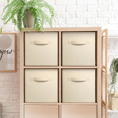 Sorbus Cube Fabric Bin 4-piece Set