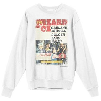 Juniors' Wizard of Oz Vintage Movie Poster Graphic Crewneck Sweatshirt