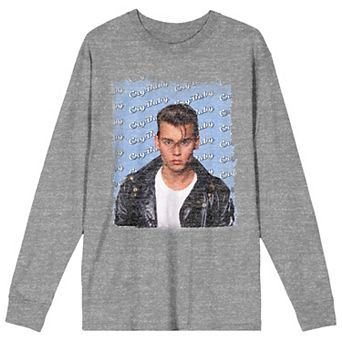 Juniors' Cry-Baby Wade Walker Mug Long Sleeve Graphic Tee