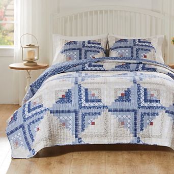 Greenland Home Fashions Cottage Cabin Quilt Set with Shams