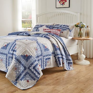 Greenland Home Fashions Cottage Cabin Quilt Set with Shams