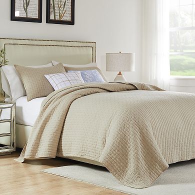 Greenland Home Fashions Monterrey Taupe Quilt Set with Shams