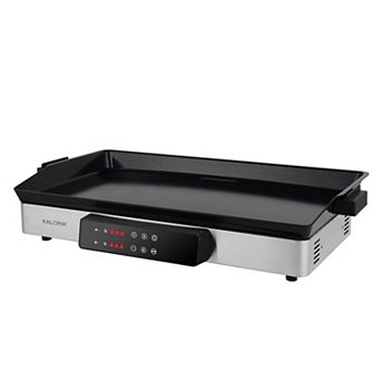 Kalorik MAXX 2-in-1 Stainless Steel Electric Griddle & Double Cooktop