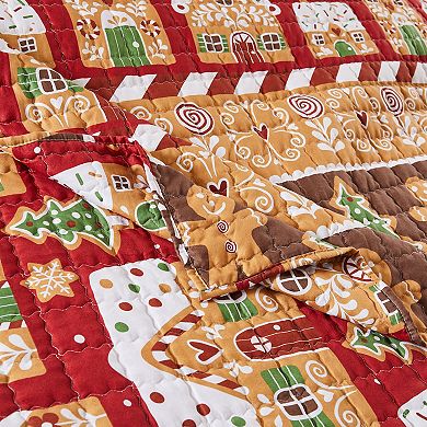 Greenland Home Fashions Gingerbread Lane Quilt Set